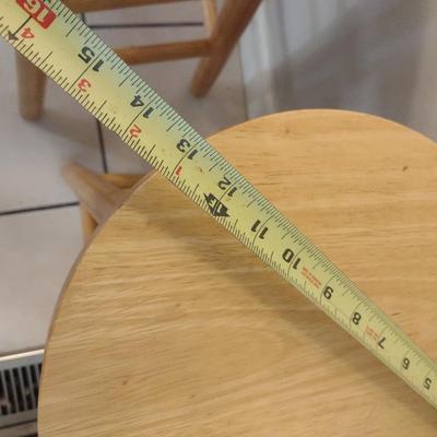 Pair of Solid Wood Sitting Stools