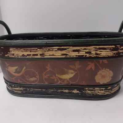 Painted Yarn or Magazine Basket