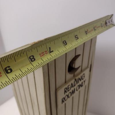 Whimsical Outhouse Toilet Paper Storage Cabinet