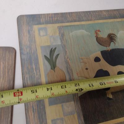 Set of Four Pimpernel English Farm Livestock Placemats