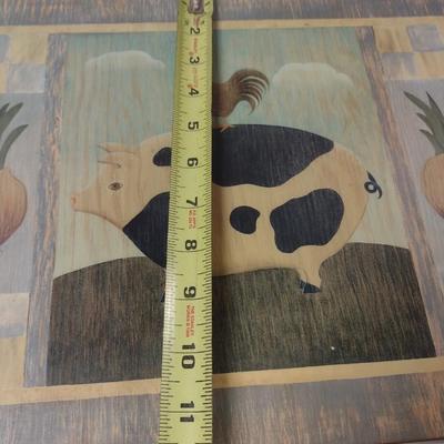 Set of Four Pimpernel English Farm Livestock Placemats