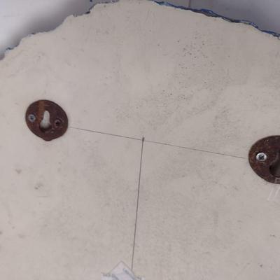 Set of Three Plaster Motivational Wall Decor Faith, Love, Hope