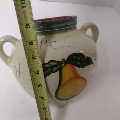 Italian Hand Painted Ceramic Pot Wall Pocket