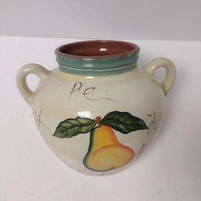 Italian Hand Painted Ceramic Pot Wall Pocket