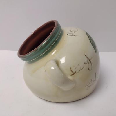 Italian Hand Painted Ceramic Pot Wall Pocket
