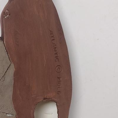 Vintage Atlantic Mold Painted Ceramic Duck in Flight Wall Decor