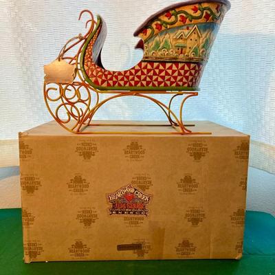 Sale Photo Thumbnail #198: In new condition.  Jim Shore Collectible  2005 "A Sleigh Full of Dreams"