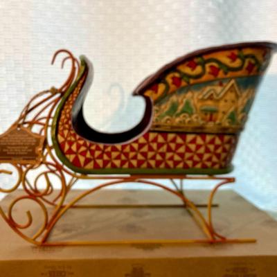 Sale Photo Thumbnail #199: In new condition.  Jim Shore Collectible  2005 "A Sleigh Full of Dreams"