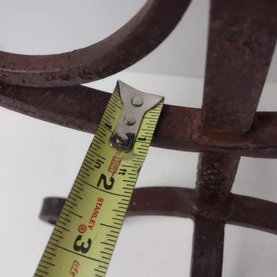 Vintage Thick Wrought Iron Double Arm Candelabra