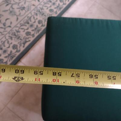 Faux Wicker Weave Chaise Lounge with Cushions