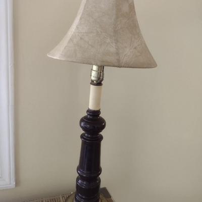 Turned Wood Post Table Lamp