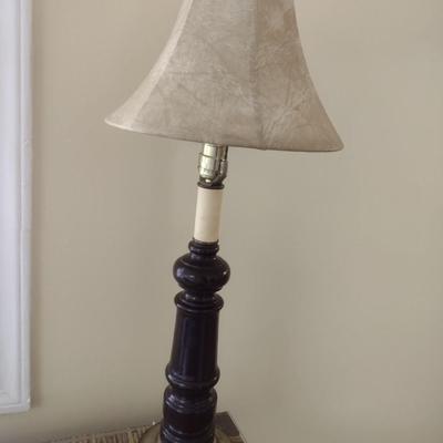 Turned Wood Post Table Lamp