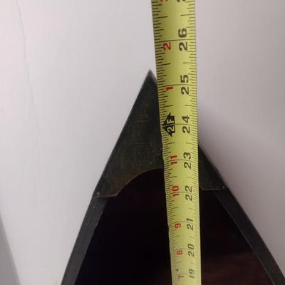 Decorative Three Tier Half Canoe Storage Shelf