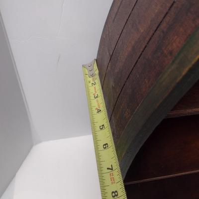 Decorative Three Tier Half Canoe Storage Shelf