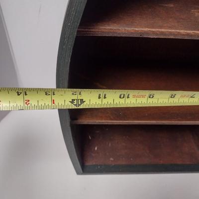 Decorative Three Tier Half Canoe Storage Shelf