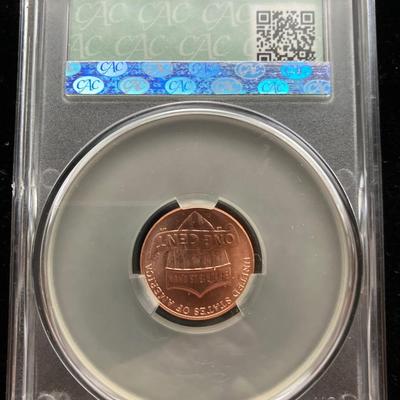 2025-D Lincoln Shield Cent - CAC MS64RD (Full Red Gem)