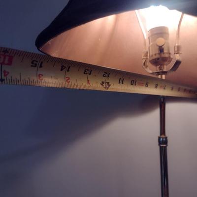 Accent Lamp with Shade and Wood Base