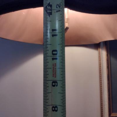 Accent Lamp with Shade and Wood Base