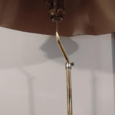 Accent Lamp with Shade and Wood Base