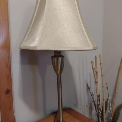 Pair of Matching Metal Post Buffet Lamps