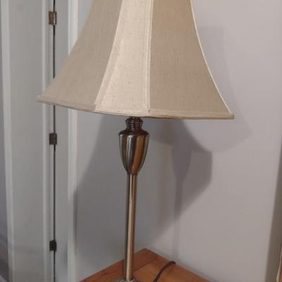 Pair of Matching Metal Post Buffet Lamps