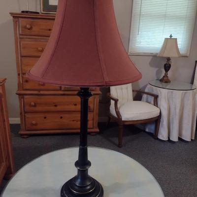 Metal Antique Bronze Finish Stiffel Lamp with Shade