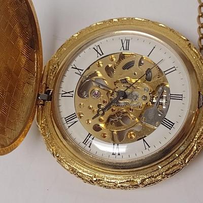 Set of Holiday Themed Pocket Watches and Pendent Watch