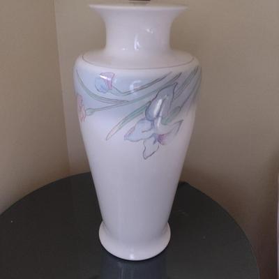 Ceramic Jar Shaped Post Table Lamp with Shade