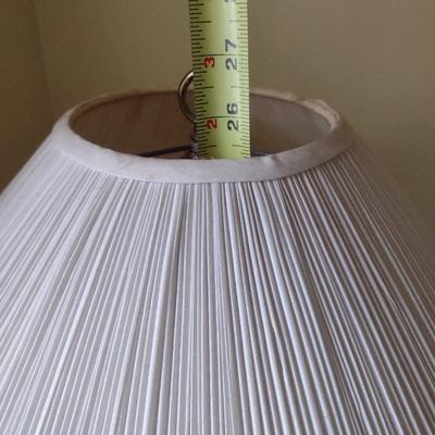 Ceramic Jar Shaped Post Table Lamp with Shade