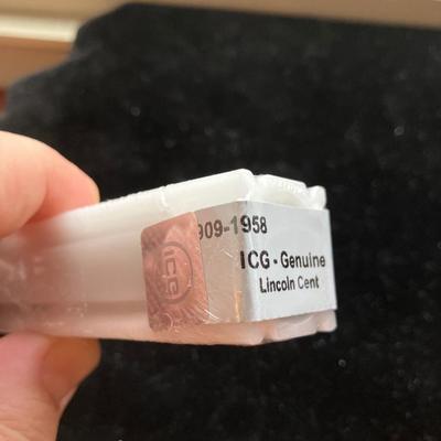 Sealed ICG-Authenticated Mixed-Date Lincoln Wheat Cent Roll – 1909–1958 (50 Coins) – ICG Genuine