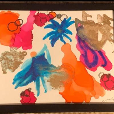 ✨ Nancy Moore Simpson – Pair of Original Abstract Floral Watercolors (9x11 Each)