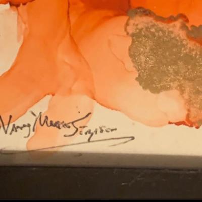 ✨ Nancy Moore Simpson – Pair of Original Abstract Floral Watercolors (9x11 Each)