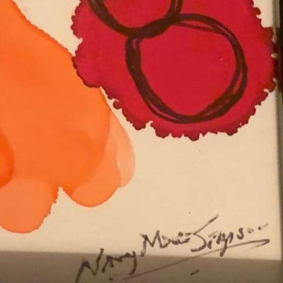 ✨ Nancy Moore Simpson – Pair of Original Abstract Floral Watercolors (9x11 Each)