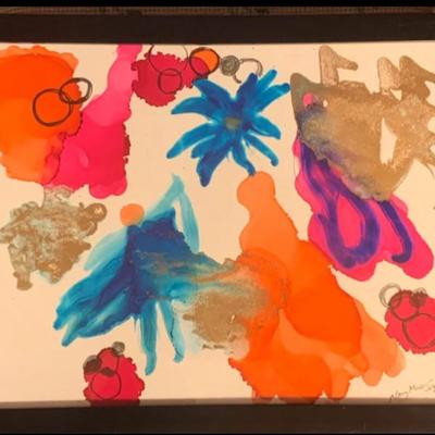 ✨ Nancy Moore Simpson – Pair of Original Abstract Floral Watercolors (9x11 Each)