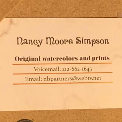 ✨ Nancy Moore Simpson – Pair of Original Abstract Floral Watercolors (9x11 Each)