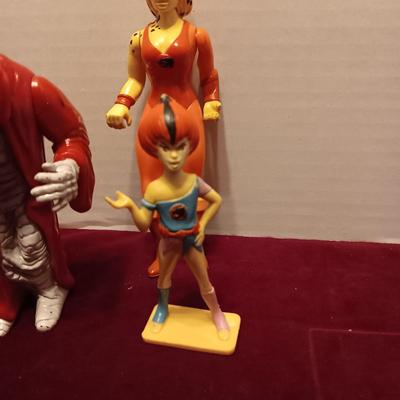 2 "MUMM-RAS", THUNDERCATS "WILYKIT" AND "CHEETARA" FROM 1980'S