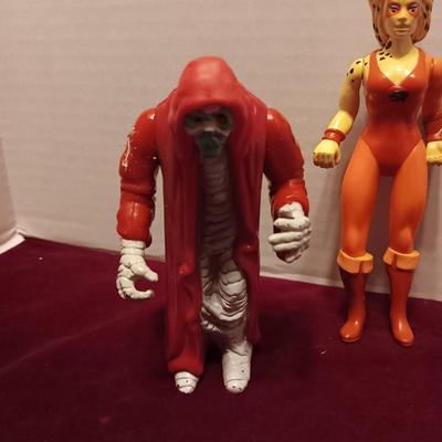 2 "MUMM-RAS", THUNDERCATS "WILYKIT" AND "CHEETARA" FROM 1980'S