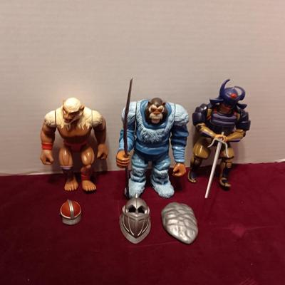 1980'S THUNDERCATS "MONKIAN", "SNOWMAN OF HOOK MOUNTAIN" & "HACHIMAN"