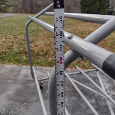 Metal Display Stand on Casters