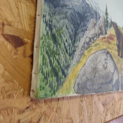 Original Painting on Canvas- Signed by Artist- Approx 24" x 18"