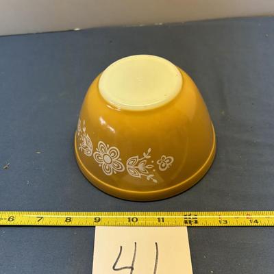 Vintage Pyrex Butterfly Gold Mixing Bowl