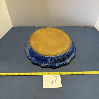 Signed Pottery Pie Plate