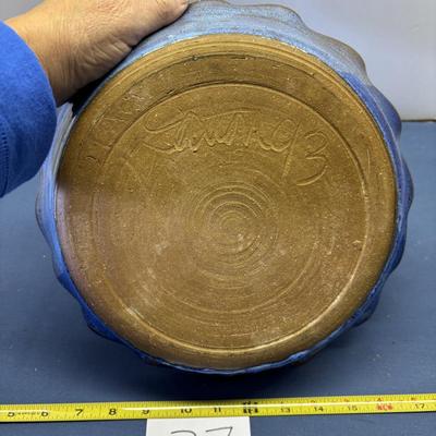 Signed Pottery Pie Plate