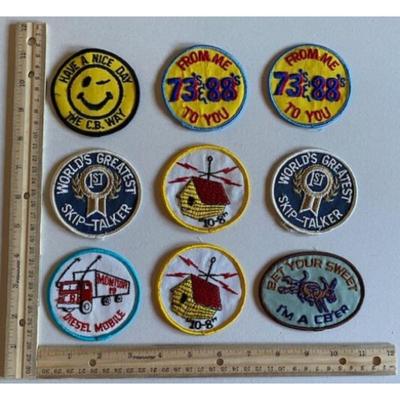 Lot of 15 Vintage CB Radio Patches. From Me To You 73s & 88s/10-8