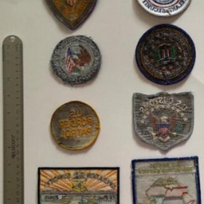 Lot of 8 Federal LEO Patches. U.S. Border Patrol / DOD / DHS / Customs / / FBI