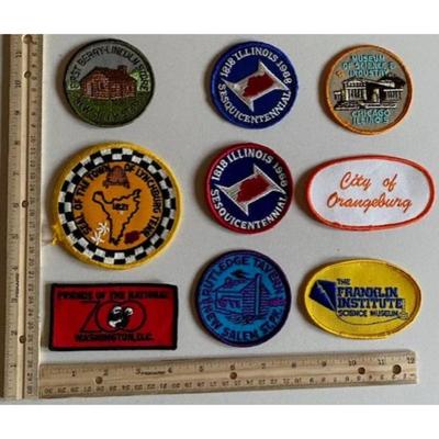 25 Travel Patches: Georgia, Illinois, Seattle Aquarium, Franklin Institute