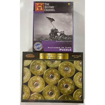History Channel WWII Iwo Jima & Outdoor Sportsman's Puzzles - BRAND NEW / SEALED