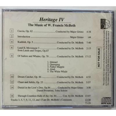 Military CDs - Leonard Slatkin and USAF Band of the West Heritage IV & V - NEW