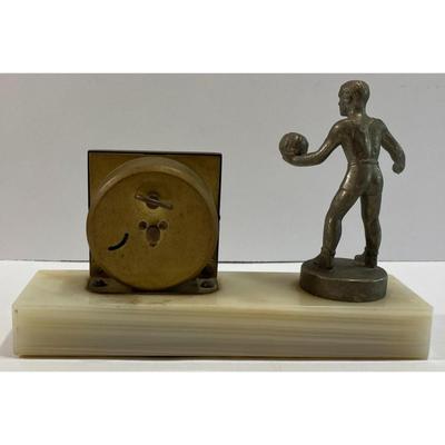 Army Troops Seventh Volleyball 2nd Place Team Germany 1956 Trophy Florn Clock