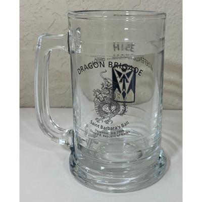 35th Air Defense Artillery Brigade Glass Mug Dragon Brigade 2009 Ball